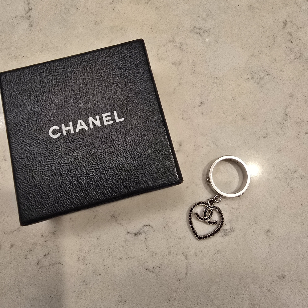 Chanel Silver Heart Ring